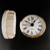 Mini horloge insert 65mm mouvement de montre couleur blanche boule horloge Unique décoration de bureau