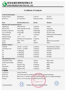 Großhandel Bulk Food Grade L-Glutathion Glutathion Pulver für die Haut aufhellung - Product Image 3