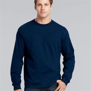 Commercio all'ingrosso 210 gsm 100% <span class=keywords><strong>cotone</strong></span> uomo <span class=keywords><strong>donna</strong></span> <span class=keywords><strong>manica</strong></span> <span class=keywords><strong>lunga</strong></span> unisex logo oem personalizzato EU USA <span class=keywords><strong>t</strong></span>-<span class=keywords><strong>shirt</strong></span> tinta unita di grandi dimensioni <span class=keywords><strong>t</strong></span>-<span class=keywords><strong>shirt</strong></span> - Product Image 2