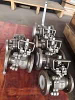 Vanne à boisseau flottant manuelle en acier inoxydable duplex 4A résistant à la corrosion API 6D/API 607, extrémités à brides, doublée de caoutchouc, OEM B3 pour gaz