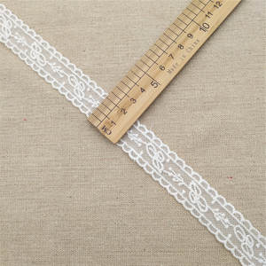 Dentelle en organza / dentelle en maille de polyester avec broderie complexe soluble dans l'eau pour textiles de maison, sacs, projets de décoration DIY - Product Image 3