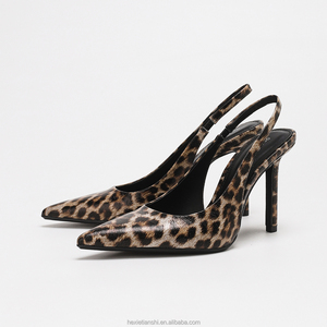 Soldes Exceptionnelles 2026 – Escarpins de Soirée Personnalisés à Talon Aiguille et Bout Pointu, Imprimé Léopard Sexy pour Femme - Product Image 3