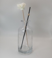 Bouteilles de diffusion en verre plates sérigraphiées avec bouchon en liège et joint en caoutchouc, marque KeruiJia, pour cosmétiques et parfums, faible minimum de commande