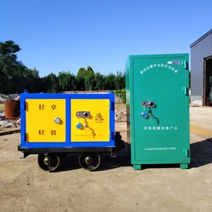Gabinete Móvil para Almacenamiento de Explosivos, Acero con Recubrimiento en Polvo Azul, 6 Ruedas, a Prueba de Explosiones, con Compartimentos para Montacargas, Cierre Manual, Ensamblado - Product Image 1