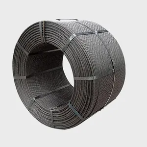 Steel strand wire High Tensile Hollow Core Steel Cable Wire Rope Pc Strand 5mm 6mm Coating Carbon Steel Wire