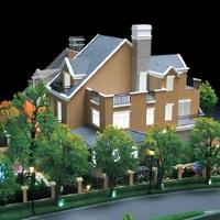 Özel 3D Ev Baskılı Emlak Özel Villa Konut Tesisi Monolitik Ölçekli Model 1:35 Ölçekli 3D Model Tasarımı
