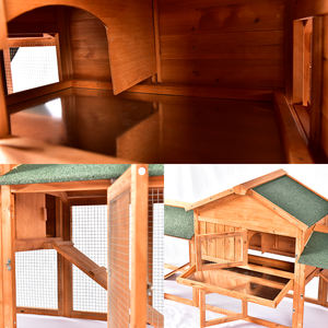 Maisonnette Moderne en Bois <span class=keywords><strong>pour</strong></span> Animaux de Compagnie, Respirante et Imperméable, Idéale <span class=keywords><strong>pour</strong></span> Lapins, Petits Animaux, Poulets, Canards - Écologique - Product Image 5