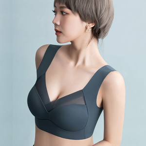 Áo ngực liền mạch nữ size XXL-XXXL gợi cảm, áo kiểu dáng lớn, nâng đỡ tốt, thoải mái, không gọng, đồ lót tập yoga, thể dục, ngủ, kiểu tank top - Product Image 3