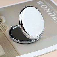 Wholesale Gold Mini Compact Pocket Mirror with Magnifying Feature Custom Logo Personalized Purse