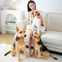 Peluche personnalisée avec logo, simulation de chien tacheté, chien-loup, Golden Retriever, animaux en peluche, poupées, coussin doux Rottweiler, cadeau