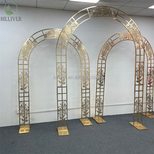 Struttura Shinny in metallo <span class=keywords><strong>cuore</strong></span> floreale ad arco a tutto tondo porte <span class=keywords><strong>di</strong></span> flure cornice <span class=keywords><strong>di</strong></span> nozze decorazione <span class=keywords><strong>di</strong></span> compleanno sfondo sfondo - Product Image 5