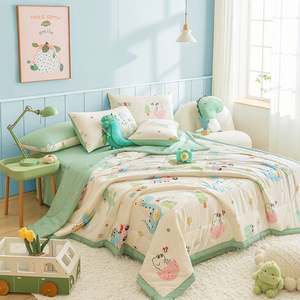 <b>Comfortable</b> and Breathable Four-Season Thin Quilt with Cartoon Animal Pattern <b>Blanket</b> - Product Image 2