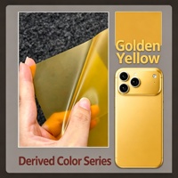 Films thermorétractables transparents colorés A4, autocollants de protection intégrale pour lamination et enveloppement de coque arrière pour iPhone 18 Pro Max 17