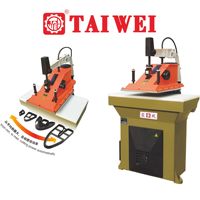 Machine de découpe de gants en cuir TAIWEI, presse de découpe hydraulique à bras oscillant, roulement de moteur, pompe à engrenages semi-automatique multi-tension