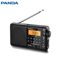 Radio portable vintage PANDA T-02 MP3, personnalisable, sensible, puissante, avec batterie rechargeable et écran LED – Vente en gros usine