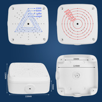 Caja de Conexiones de Plástico Resistente a la Intemperie IP66 para Cámara CCTV, Soporte de Montaje Oculto para Cable Exterior, Base Profunda, Caja de Conexiones de Pared