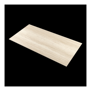 Carreau de porcelaine aspect travertin coupe veine minimaliste, finition naturelle pour sol et mur de salle de bain spa - Product Image 1
