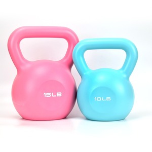 Kettlebell en PVC souple écologique, haltères en ciment, kettlebell en fonte pour la maison, la gym, le yoga, l'exercice, kettlebell lestée de sable de fer - Product Image 3