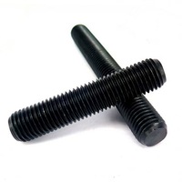 WND Double Head Bolt Stud High Strength 8.8 Grade Alloy Steel Black Metric Fully Threaded M20 300mm Right Hand Thread Rod