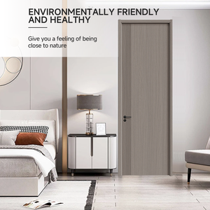 Porte intérieure en bois massif haut de gamme avec serrure, prix de gros, pour chambre et école - Product Image 4