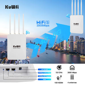 2.5G WAN Port KuWFi Power Bank Énergie solaire 3000Mbps Point d'accès extérieur longue portée étanche pour les grandes zones publiques - Product Image 2