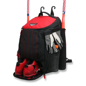 Kopbags Wholesale Custom Baseball Backpack Softball Kit Bags With Fence Hook