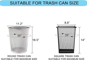 Bolsas de basura transparentes de 3 galones, revestimientos industriales de alta resistencia, bolsas de basura retráctiles, sellado térmico en relieve para papelera de oficina - Product Image 5