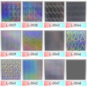 Feuille de gaufrage à chaud holographique multicolore en aluminium argent or de fabrication chinoise pour application sur papier, résistante à l'eau - Product Image 6