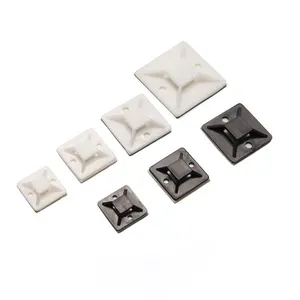 Noir et blanc pas facile au vieillissement résistance à la corrosion attache-câble supports - Product Image 1