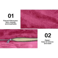 Matelas Surmatelas Coussin en Mousse à Mémoire de Forme Incurvée pour Lit de Cils Rose