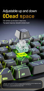 Teclado Mecánico para Juegos X68HE con Cable USB-C, Interruptor Magnético RT 0.01mm, Frecuencia de Respuesta de 8K, RGB, para Escritorio - Product Image 4