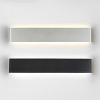 Applique murale d'intérieur pour chambre à coucher, lampe de chevet, salon, éclairage de la maison, 12W, LED, aluminium, blanc, argent, or, applique murale, miroir, éclairage avant