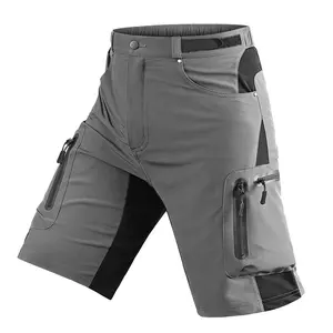 Custom EU and USA sizes Polyester Spandex Stretch Mountain Bike Shorts Cycling Baggy Cargo shorts MTB shorts