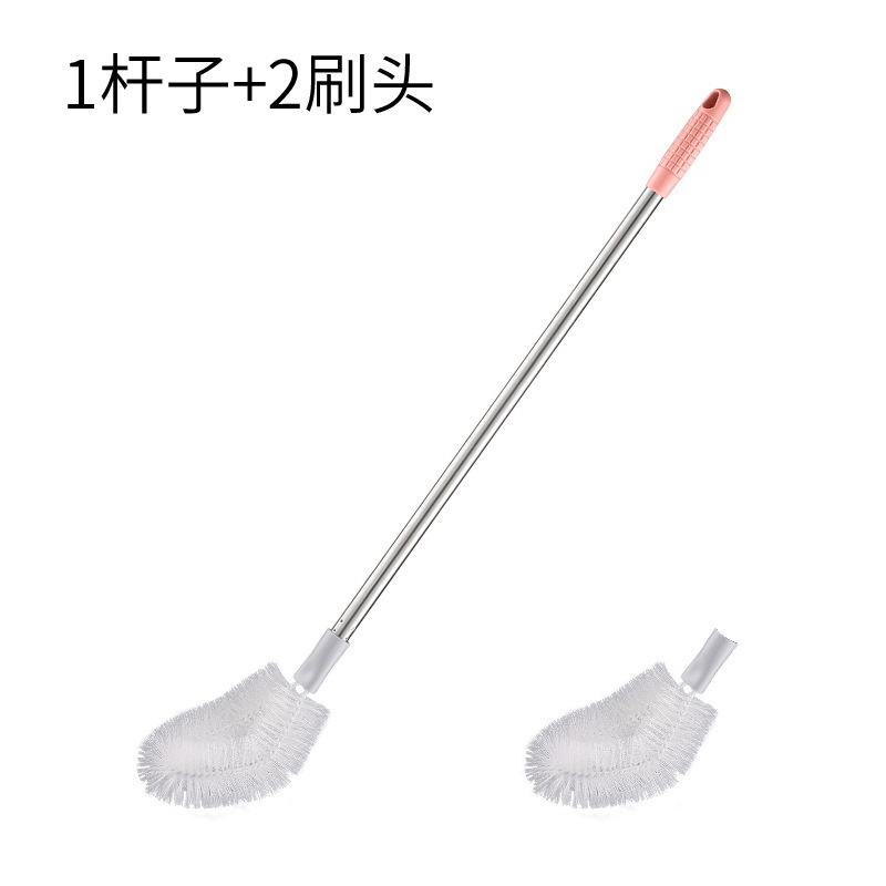 El palo tiene dos cabezales de cepillo.