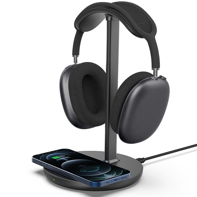 2022 Hot Sale 2 in 1 Headphone Stand Wireless Charger