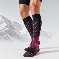 Chaussettes de compression sportives mi-hautes Left Right Fit avec coussinets de talon 3D
