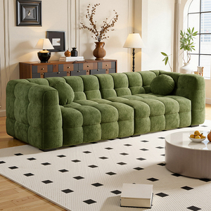 Combinación de Sofá Nórdico para Sala de Estar Módulo de Empalme Simple y Moderno Sofá de Recepción para Tienda de Ropa o Salón de Belleza - Product Image 1