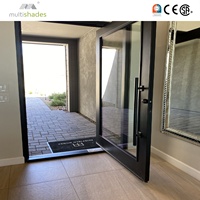 Porta in vetro multisala di fascia alta con vetro temperato porta in vetro moderno vetro residenziale di alta qualità ingresso cancello principale