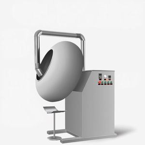 Machine automatique de fabrication de snacks aux cacahuètes par enrobage à chaud, machine à enrober les cacahuètes au chocolat et au caramel - Product Image 2