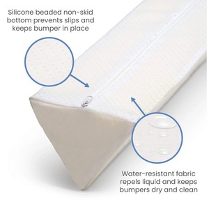Barandilla de Seguridad Extra Larga de Espuma para Niños Pequeños y Niños con Cubierta Impermeable Antideslizante y Lavable a Máquina, Paquete de 2 - Product Image 5