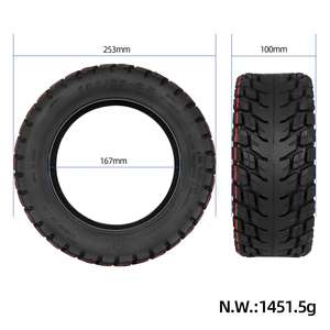 Pneu tubeless tout-terrain Ulip 100/65 6.5 avec colle en gel, pneu de scooter 10 pouces, pneu tubeless auto-réparant Ulip 100 65 6.5 - Product Image 2