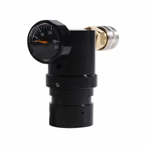 adjustible regulador pcp Suppliers-Regulador de baixa pressão hpa, regulador de 0-200psi para paintball mini mr gen2 com acoplador eua