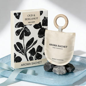 Sachet parfumé décoratif pour la maison, vente chaude, design tendance, diffuseur d'air suspendu, arôme naturel, sac en tissu, cadeau, vente en gros, personnalisable - Product Image 6