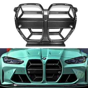 กระจังหน้า G80 คาร์บอนไฟเบอร์แห้ง สไตล์ CSL สำหรับ BMW G80 M3 M4 G82 G83 ชุดแต่งตัวถังรถยนต์ - Product Image 1