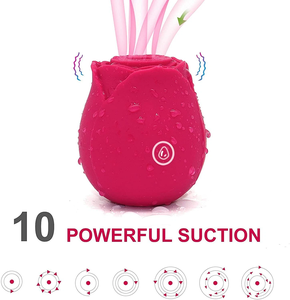 2026 Happy Meeting Mini Rose Vibrator 9 velocità, Massaggiatore per capezzoli e clitoride con funzione di aspirazione e vibrazione, Vibratore Rose standard, Sex Toy - Product Image 2
