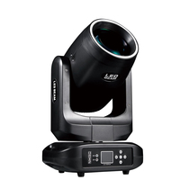 Projecteur LED DMX512 GBR-BL200R avec anneau néon et prisme à 3 facettes pour scène, DJ, discothèque, mariages et événements