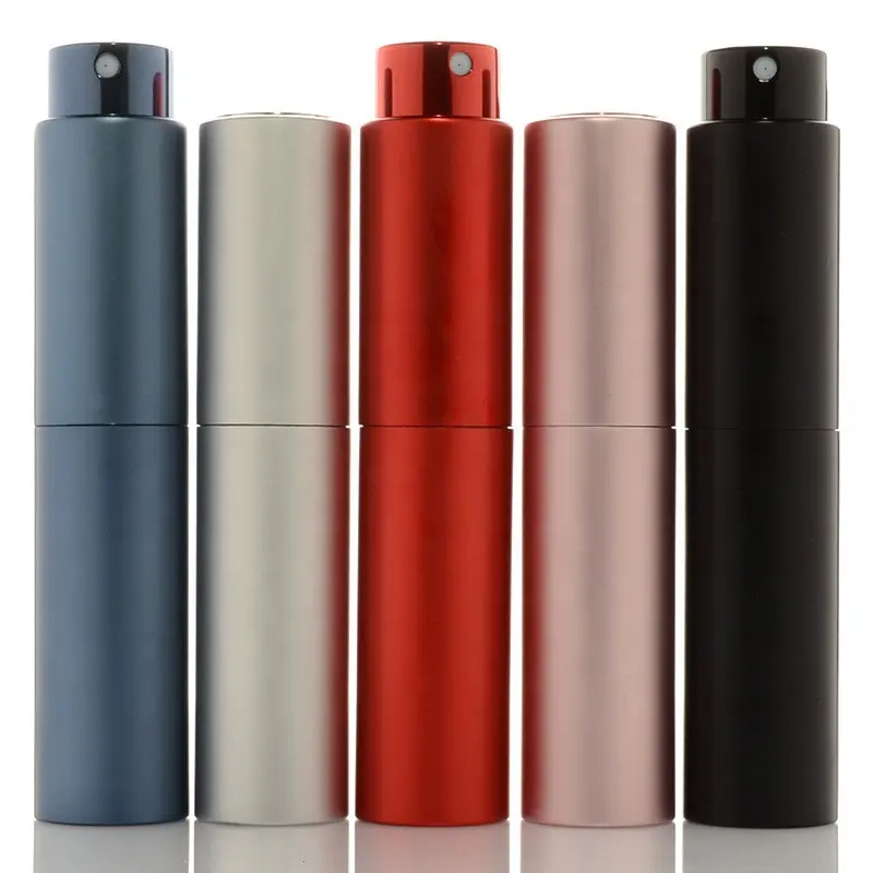 Thời Trang Slim Round Nhôm Đầy Màu Sắc 10Ml Chai Xịt, Phụ Nữ Rỗng Du Lịch Mini Pocket Nước Hoa Refill Atomizer