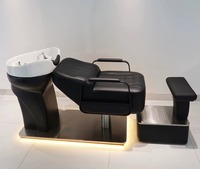 Werkspreis professioneller Haarschwäsche-Massagestuhl Spa-Kopf-Wassertherapie Shampoobett mit Dampfer Salonmöbel modern