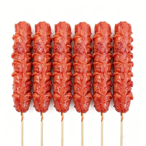 Modelo de Salchicha Asada Artificial de PVC Ecológico Hecho a Mano de 15 cm con Diseño Auténtico de Hot Dog en Espiral y Corte Vívido - Product Image 2
