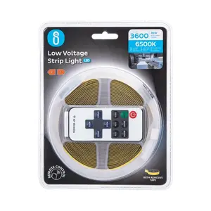 Striscia LED COB da 5m, a basso voltaggio, ideale per decorazioni, illuminazione ambientale e progetti creativi. - Product Image 3